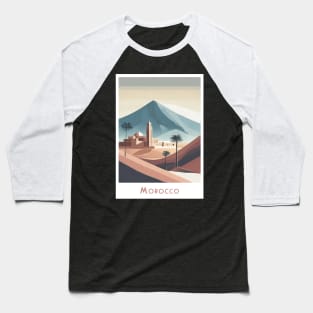 Enchanting Morocco Desert Landscape Baseball T-Shirt